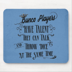 Tapis De Souris Les Joueurs De Bunco Ont Du Talent Avec La Couronn