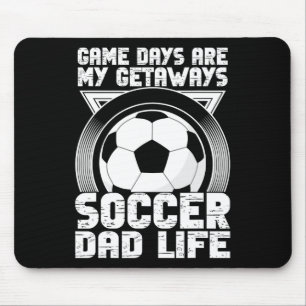 Tapis De Souris Les Jours de Match Sont Mes Échappées Vie de Papa