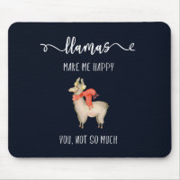 Les lamas vous rendent m'heureux, pas tellement