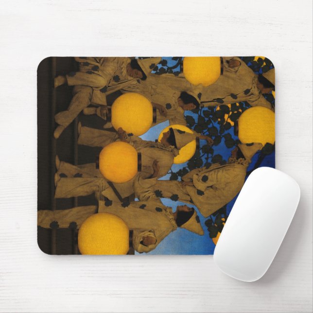 Tapis De Souris Les Lantern Bearers, 1908 par Maxfield Parrish (Avec souris)