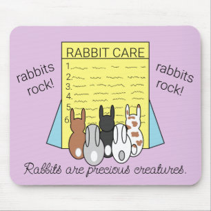 Tapis De Souris Les lapins Lire À Propos Des Soins De Lapin :