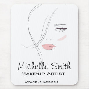 Tapis De Souris Les lèvres roses de corail composent la marque de