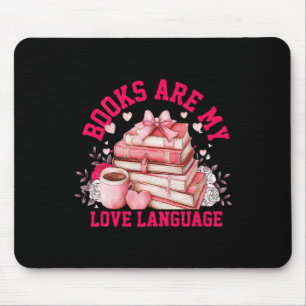 Tapis De Souris Les livres rétro sont mon langage amoureux Bibliot