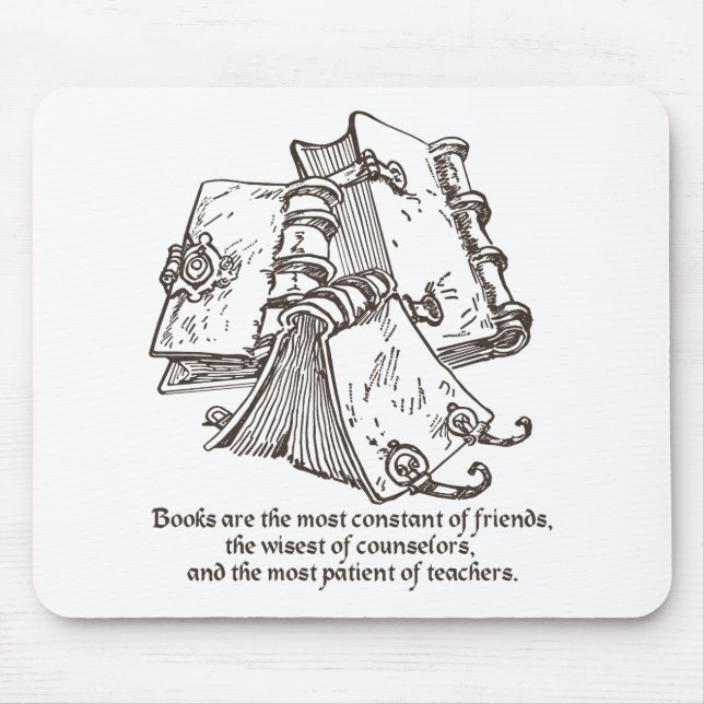 Tapis De Souris Les livres sont constants (Devant)