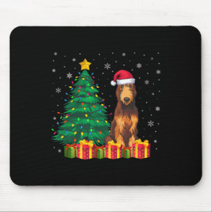 Tapis De Souris Les lumières de Noël du Père Noël Irlandais