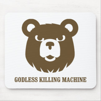 Tapis De Souris les machines athée de massacre d'ours câlinent le