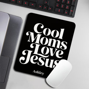 Tapis De Souris Les mamans cool aiment Jésus