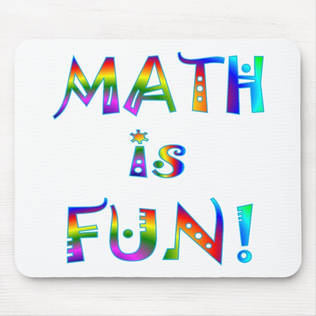 Tapis De Souris Les maths sont amusement (Devant)
