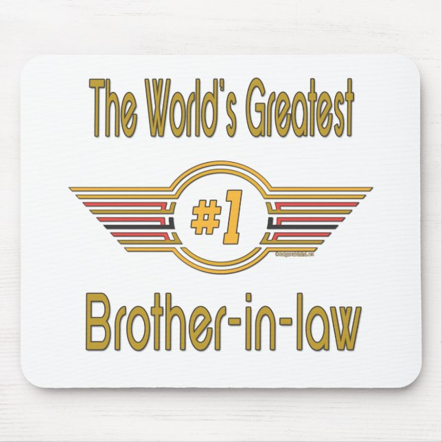 Tapis De Souris Les meilleurs cadeaux de beau-frère (Devant)