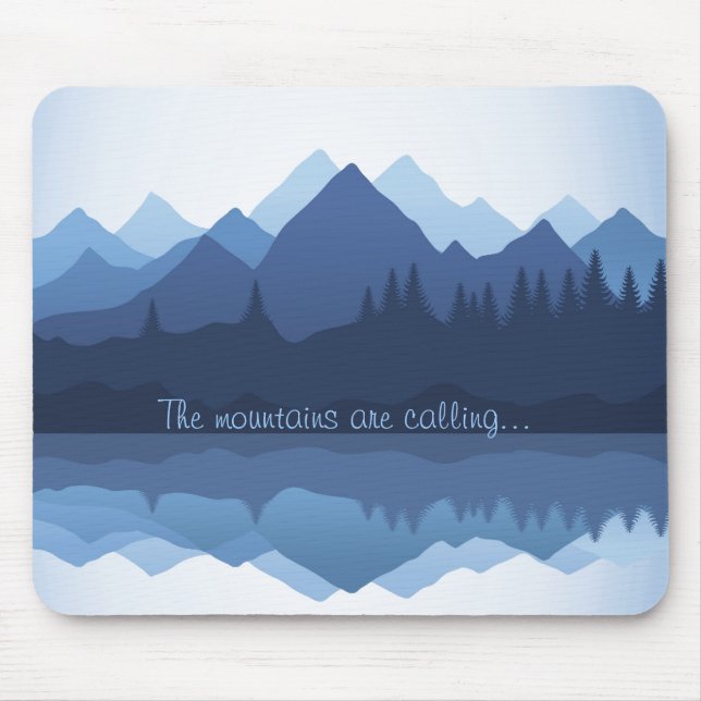 Tapis De Souris Les montagnes appellent Design Mousepad (Devant)