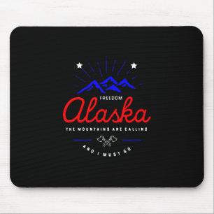 Tapis De Souris Les montagnes de l'Alaska disent que je dois aller