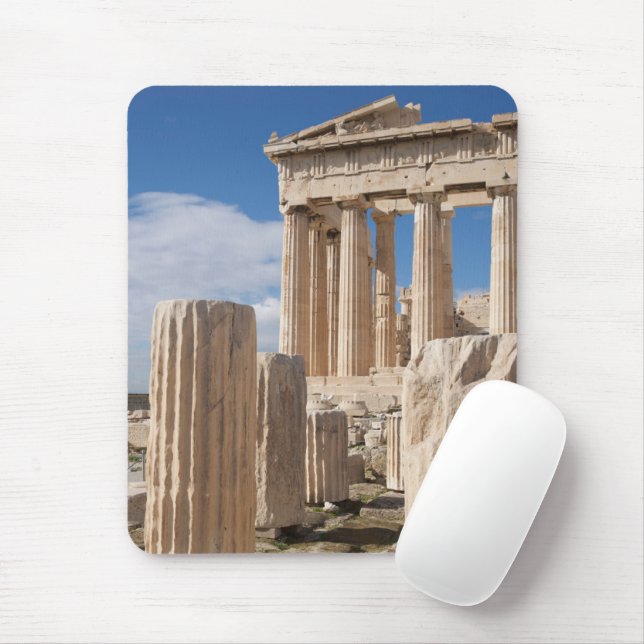 Tapis De Souris Les monuments | Acropole du Parthénon Athènes Grèc (Avec souris)