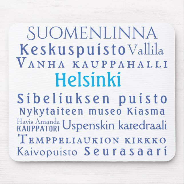 Tapis De Souris Les monuments d'Helsinki (Devant)