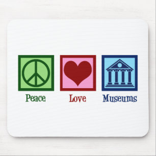 Tapis De Souris Les musées Peace Love