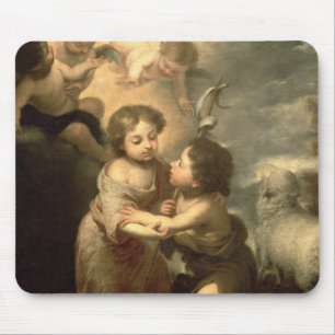 Tapis De Souris Les nourrissons le Christ et Jean-Baptist