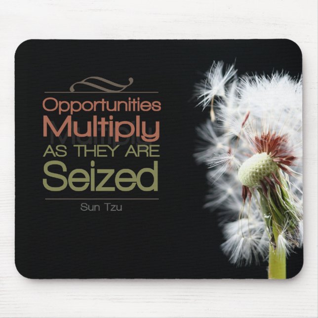 Tapis De Souris Les occasions multiplient Mousepad de motivation (Devant)