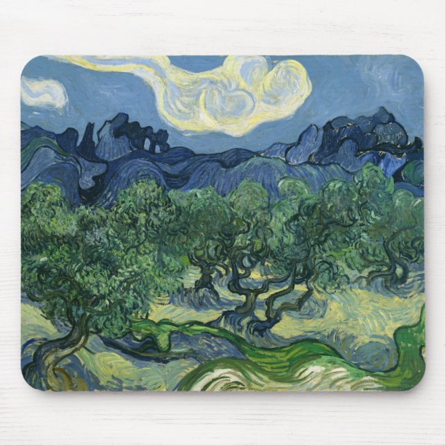Tapis De Souris Les oliviers de Van Gogh (Devant)