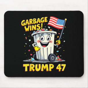 Tapis De Souris Les ordures gagnent Trump 47 Team Garbage Pour Tru