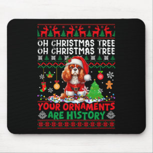 Tapis De Souris Les Ornements De Noël Sont Histoire Cavalier Roi C