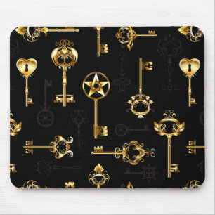 Tapis De Souris Les Patters de Seamless avec Golden Keys
