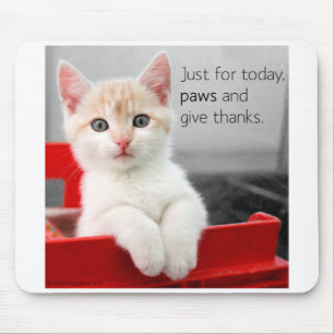 Tapis De Souris Les pattes et donnent le mousepad de mercis
