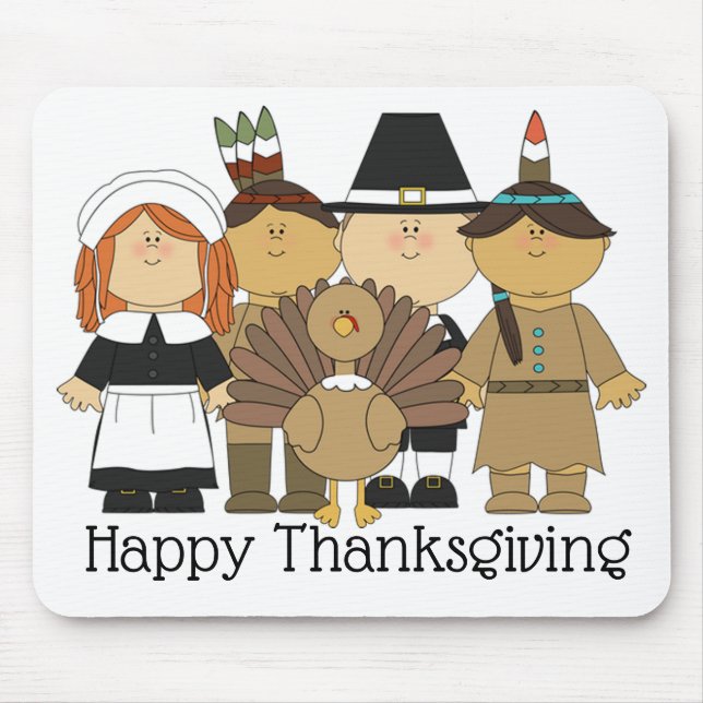 Tapis De Souris Les pèlerins de Thanksgiving (Devant)