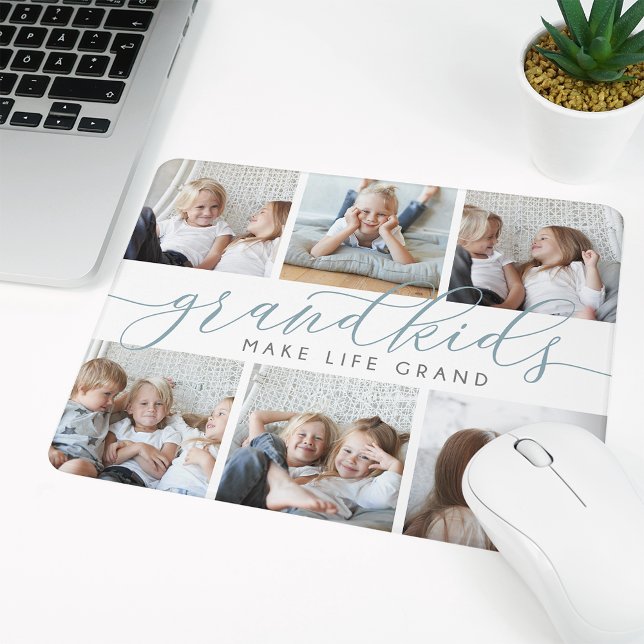 Tapis De Souris Les petits font la vie grand | Collage de photos (Créateur téléchargé)