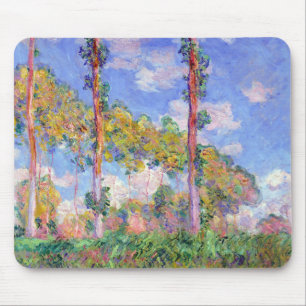 Tapis De Souris Les peupliers au soleil, Monet