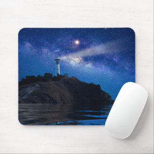 Tapis De Souris Les phares   Phare de nuit étoilé