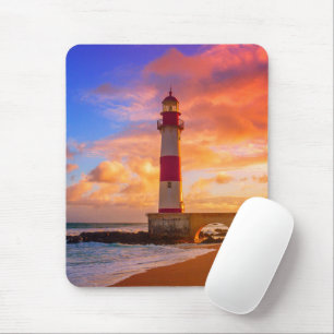 Tapis De Souris Les phares   Phare Itapuã Bahia Brésil