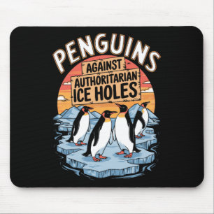Tapis De Souris Les Pingouins Contre Les Trous De Glace Autoritair
