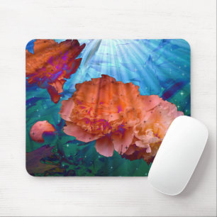 Tapis De Souris Les pivoines sous l'eau
