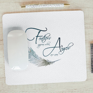 Tapis De Souris Les Plumes Apparaissent Lorsque Les Anges Sont Prè