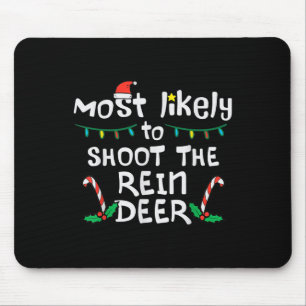 Tapis De Souris Les plus probables Shoot Reindeer Noël Noël Noël N