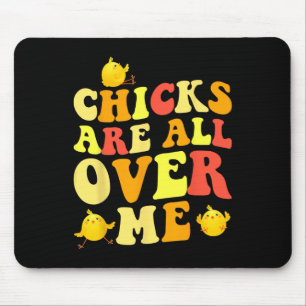 Tapis De Souris Les poules sont partout sur moi Pâques amusant béb