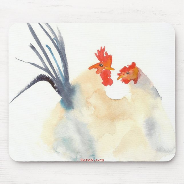 Tapis De Souris Les poulets Mousepad d'amour (Devant)