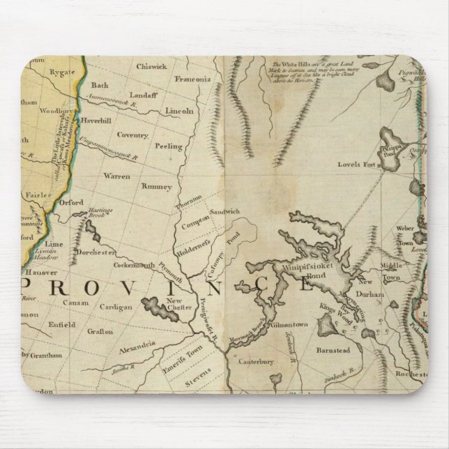 Tapis De Souris Les provinces de la baie du Massachusetts (Devant)