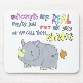 Tapis De Souris les rhinocéros sont juste mousepad laid de