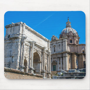 Tapis De Souris Les ruines du Forum Romain à Rome, Italie