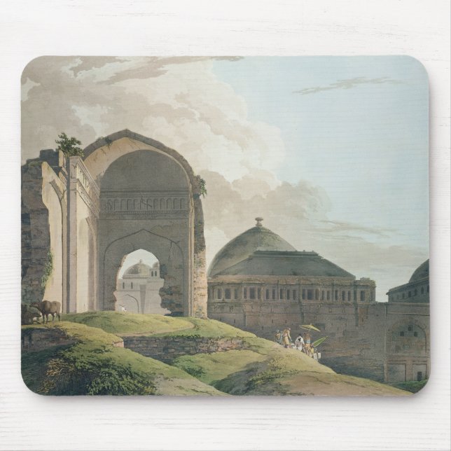 Tapis De Souris Les ruines du palais à Madurai, 1798 (Devant)