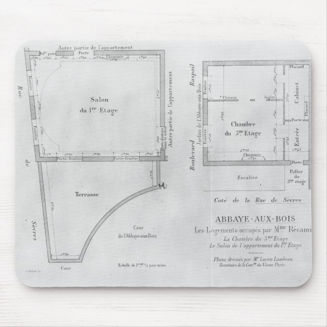Tapis De Souris Les salles de Madame Recamier (Devant)