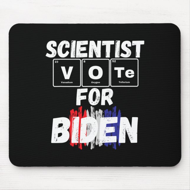 Tapis De Souris Les Scientifiques Votent Pour Biden (Devant)