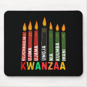 Tapis De Souris Les Sept Principes De Kwanzaa Kinara Happy Kwanz
