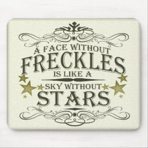 Tapis De Souris Les taches de rousseur sont mignonnes