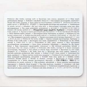 Tapis De Souris Les travailleurs du monde, unissent ! Mousepad