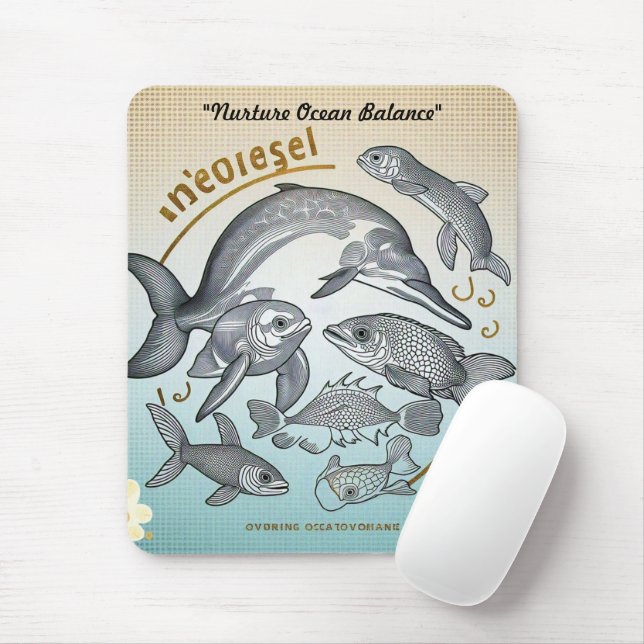 Tapis De Souris "Les trésors de la mer" (Avec souris)