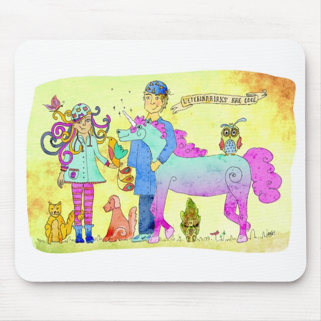 Tapis De Souris Les vétérinaires sont frais (Devant)