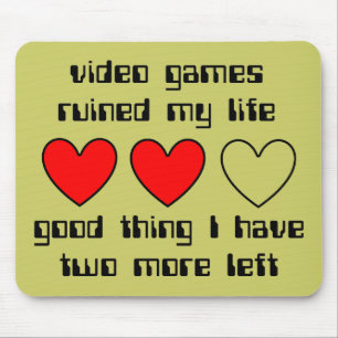Tapis De Souris Les vies ont laissé l'humour drôle de Mousepad