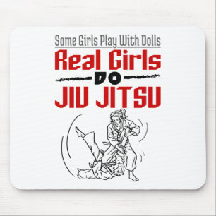 Tapis De Souris Les vraies filles Do Jiu Jitsu BJJ Jiujitsu Femmes