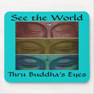 Tapis De Souris Les yeux Mousepad de Bouddha